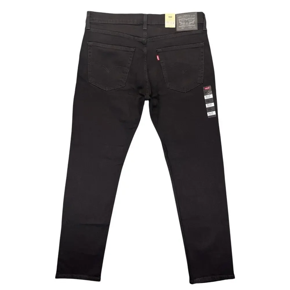 Levi’s 502 Taper Stretch Jeans Black Men’s 36x32 NWT
